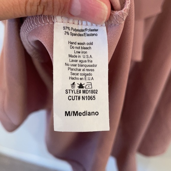 The siista’r mauve low back high low dress with bow - Picture 4 of 4